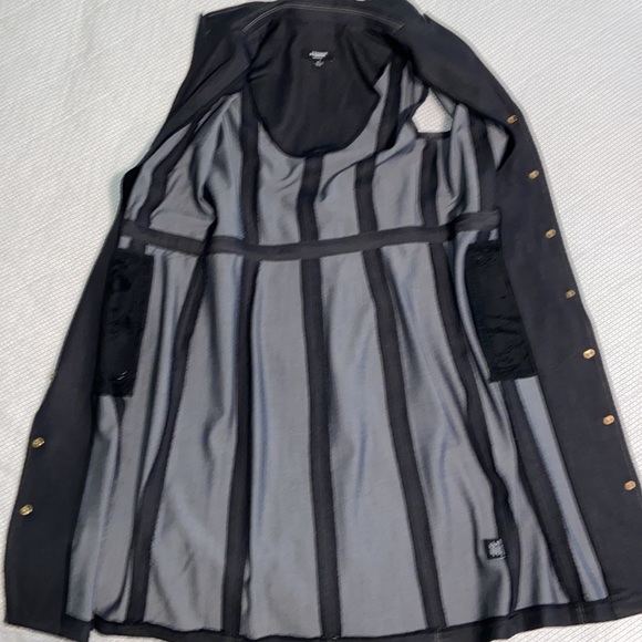 Premise dress 80% polyester and rayon size 4 gold button up - Picture 9 of 10